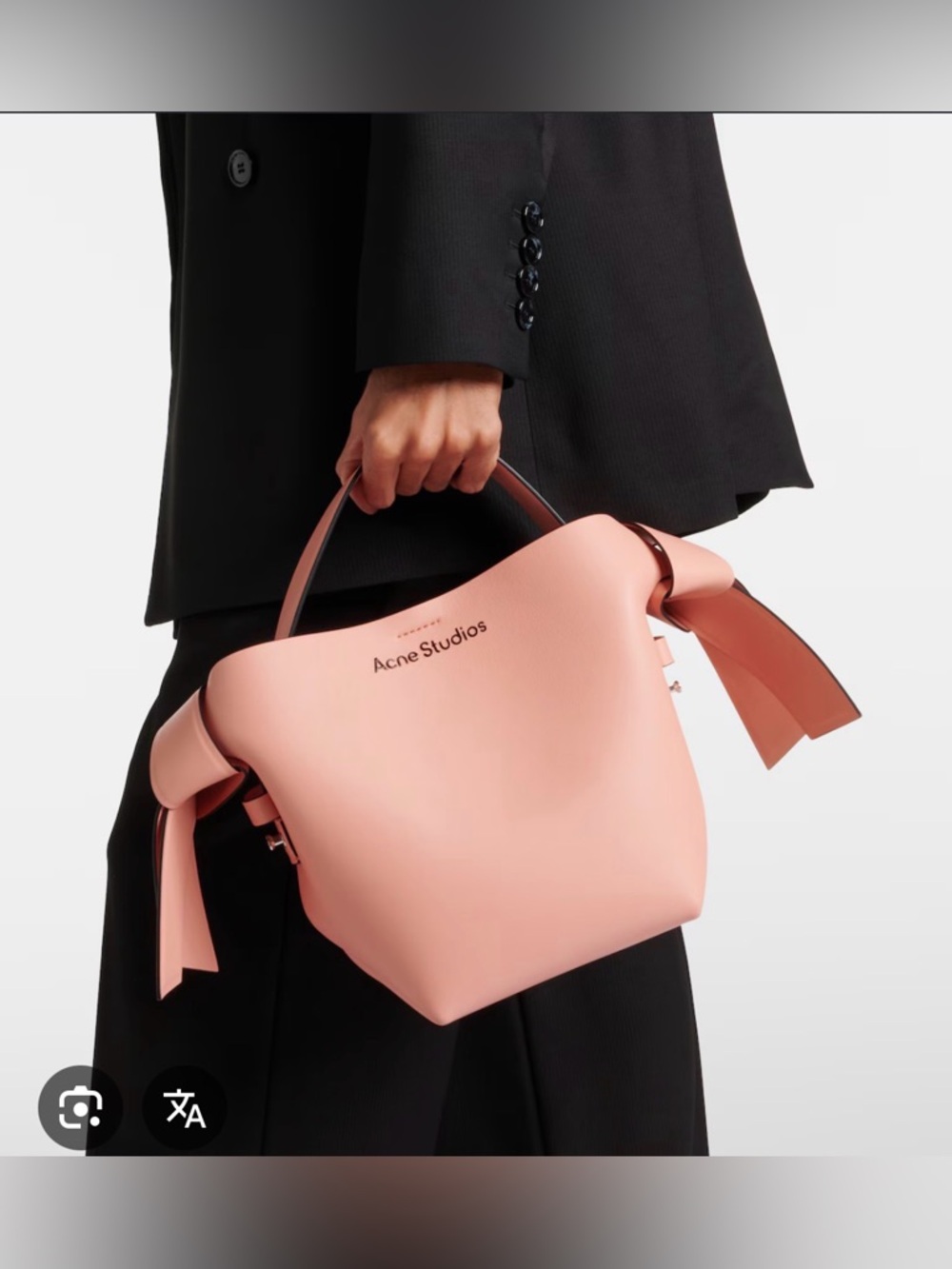 Acne Studios Pink musubi Leather Mini Bag
